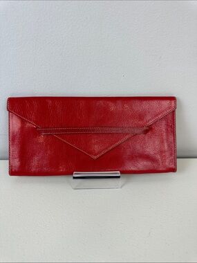 TUSK  Red Leather Envelope
Clutch 10X5